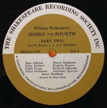 4LP/Caja William Shakespeare: Henry The Fourth Part Two