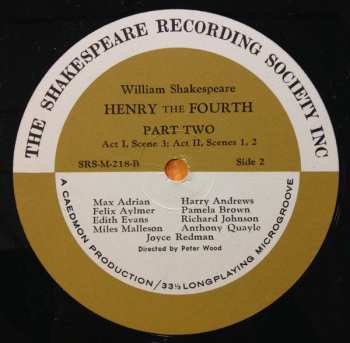 4LP/Caja William Shakespeare: Henry The Fourth Part Two
