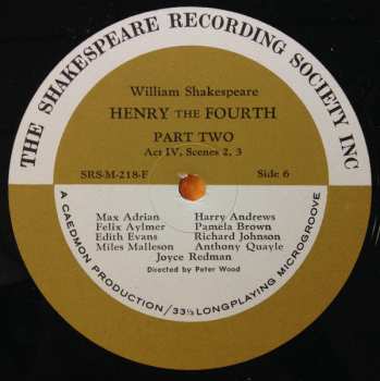 4LP/Caja William Shakespeare: Henry The Fourth Part Two