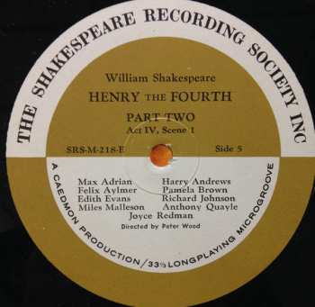 4LP/Caja William Shakespeare: Henry The Fourth Part Two