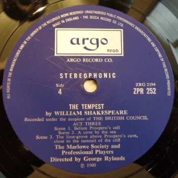 3LP/Caja William Shakespeare: The Tempest