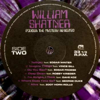 LP William Shatner: Ponder The Mystery Revisited CLR | LTD