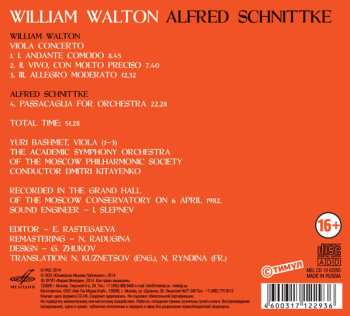 CD Sir William Walton: William Walton Alfred Schnittke