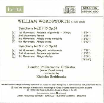 CD William Wordsworth: Symphony No. 2 | Symphony No. 3