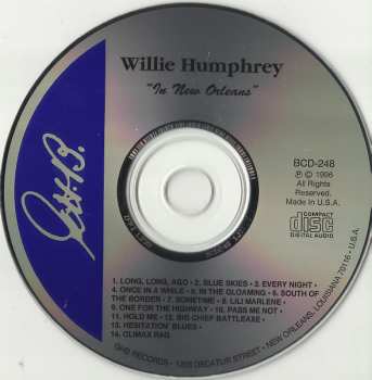 CD Willie Humphrey: In New Orleans