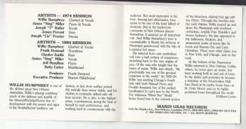 CD Willie Humphrey: New Orleans Traditional Jazz Legends Vol. 2