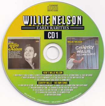 2CD Willie Nelson: Early Rarities (Here's Willie Nelson • Country Willie - His Own Songs • Good Times • Both Sides Now)