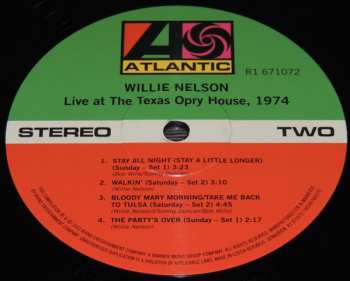 2LP Willie Nelson: Live At The Texas Opry House 1974