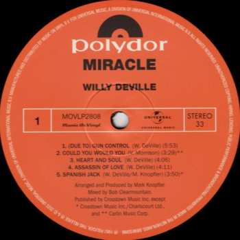 LP Willy DeVille: Miracle