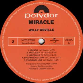 LP Willy DeVille: Miracle