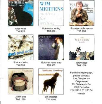 CD Wim Mertens: Best Of