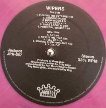 LP Wipers: Tour 1984 LTD