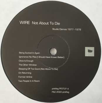 LP Wire: Not About To Die (Studio Demos 1977-1978)