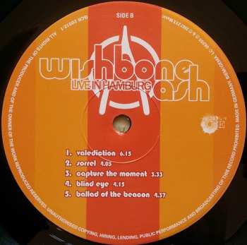 LP Wishbone Ash: Live In Hamburg