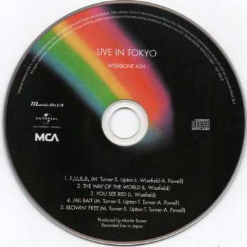 CD Wishbone Ash: Live In Tokyo 