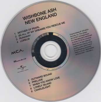 CD Wishbone Ash: New England