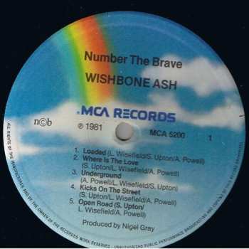 LP Wishbone Ash: Number The Brave
