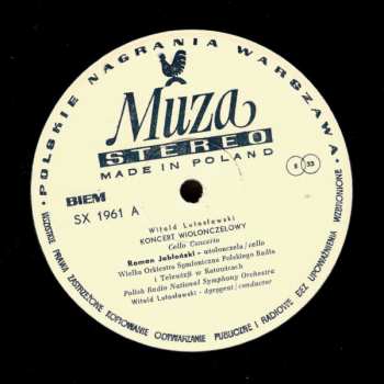 LP Witold Lutoslawski: Koncert Wiolonczelowy = Cello Concerto / Mi-parti