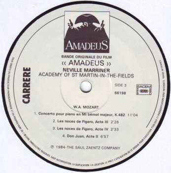 2LP Wolfgang Amadeus Mozart: Amadeus (Bande Originale Du Film) (2xLP)