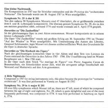 CD Wolfgang Amadeus Mozart: Eine Kleine Nachmusik / Symphonie Nr. 29