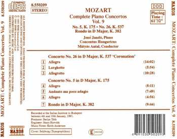 CD Wolfgang Amadeus Mozart: Complete Piano Concertos, Vol. 9