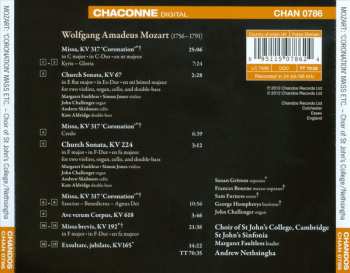 CD Wolfgang Amadeus Mozart: Coronation Mass · Ave Verum Corpus · Exsultate, Jubilate