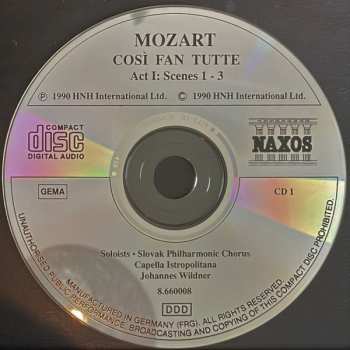 3CD Wolfgang Amadeus Mozart: Cosi Fan Tutte