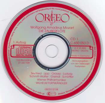 3CD/Caja Wolfgang Amadeus Mozart: Die Zauberflöte