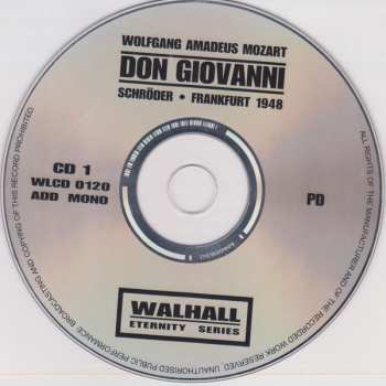 3CD Wolfgang Amadeus Mozart: Don Giovanni | Frankfurt 1948