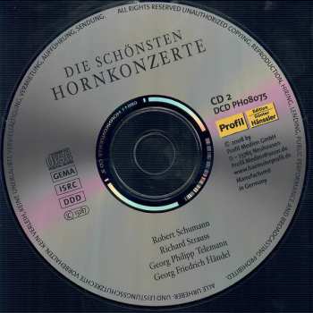 2CD Robert Schumann: Die Schönsten Hornkonzerte