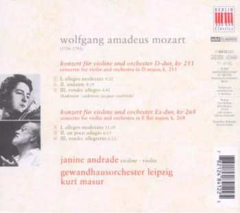 CD Wolfgang Amadeus Mozart: Konzert Für Violine Und Orchester D-dur, KV 211 / Konzert Für Violine Und Orchester Es-dur KV 268 DIGI
