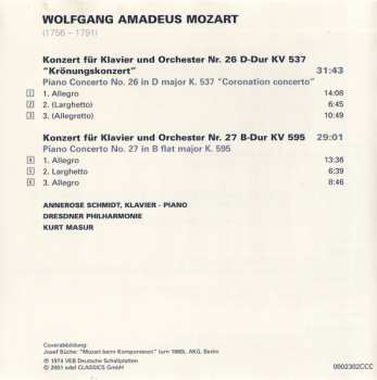 CD Wolfgang Amadeus Mozart: Piano Concertos Nos. 26 & 27