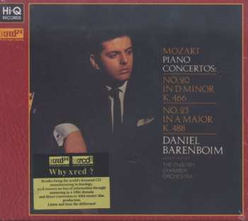 CD Wolfgang Amadeus Mozart: Piano Concertos: No.20 In D Minor, K.466; No.23 In A Major, K.488