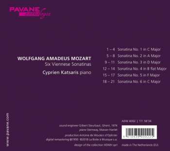 CD Wolfgang Amadeus Mozart: Viennese Sonatinas
