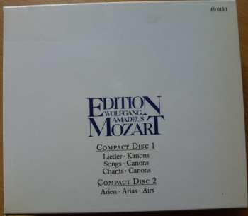 2CD/Caja Wolfgang Amadeus Mozart: Lieder - Kanons - Arien - Songs - Canons - Arias - Chants - Canons- Airs