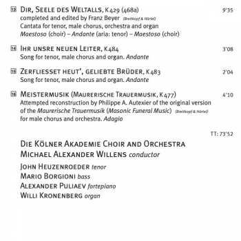 SACD Wolfgang Amadeus Mozart: Masonic Works