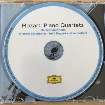 CD Wolfgang Amadeus Mozart: Piano Quartets