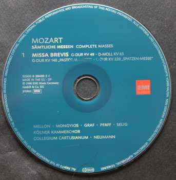 10CD/Caja Wolfgang Amadeus Mozart: Sämtliche Messen