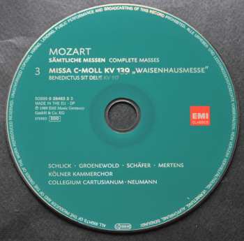 10CD/Caja Wolfgang Amadeus Mozart: Sämtliche Messen