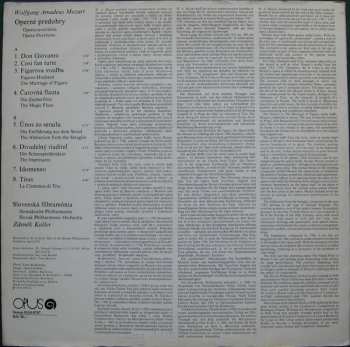 LP Wolfgang Amadeus Mozart: Opera Overtures