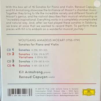 4CD/Caja Wolfgang Amadeus Mozart: Sonatas For Piano & Violin