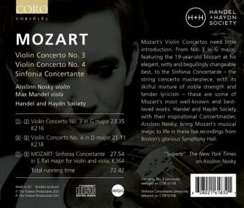CD Wolfgang Amadeus Mozart: Violin Concertos Volume 1