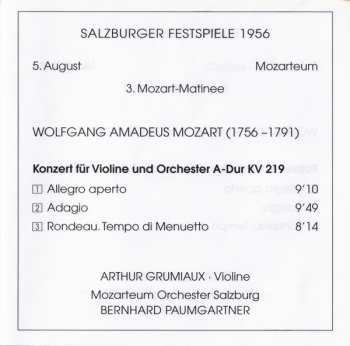 2CD/Caja Arthur Grumiaux: Violinkonzert A-Dur KV 219