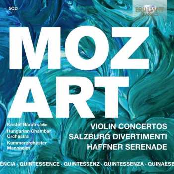 5CD/Caja Wolfgang Amadeus Mozart: Violin Concertos, Salzburg Divertimenti, Haffner Serenade