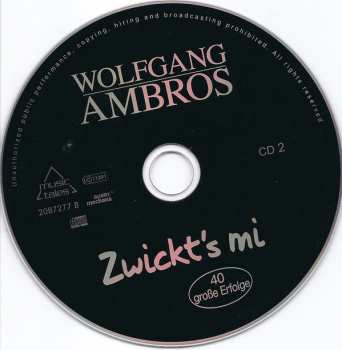 2CD Wolfgang Ambros: Zwickt's Mi - 40 Große Erfolge