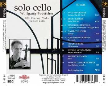 CD Paul Hindemith: Solo Cello - 20th Century Works For Solo Cello