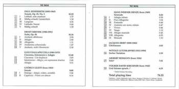 CD Paul Hindemith: Solo Cello - 20th Century Works For Solo Cello