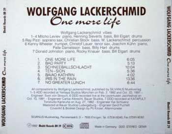 CD Wolfgang Lackerschmid: One More Life