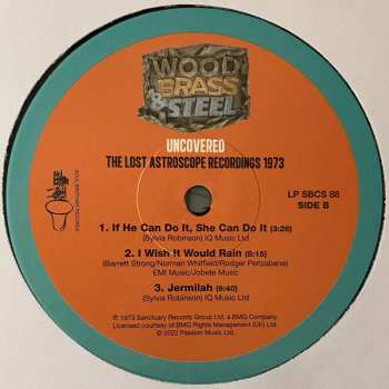 LP Wood, Brass & Steel: Uncovered (The Lost Astroscope Recordings 1973)