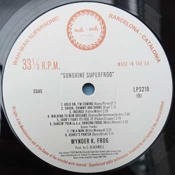 LP Wynder K. Frog: Sunshine Super Frog